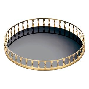GOLD MIRRORED TRAY